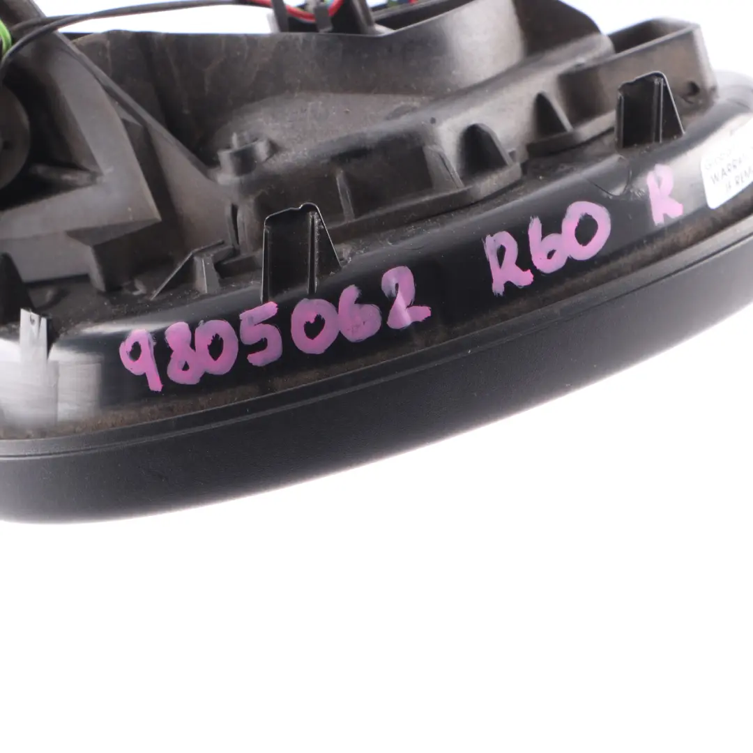 Countyman R60 Heated Right Base Wing Mirror Door O/S Black 5 Pins to Mini with Part number 9805062 Mini Countyman R60 Heated Right Base Wing Mirror Door O/S Black 5 Pins - SKU rhd-9805062-1 - Part number 9805062