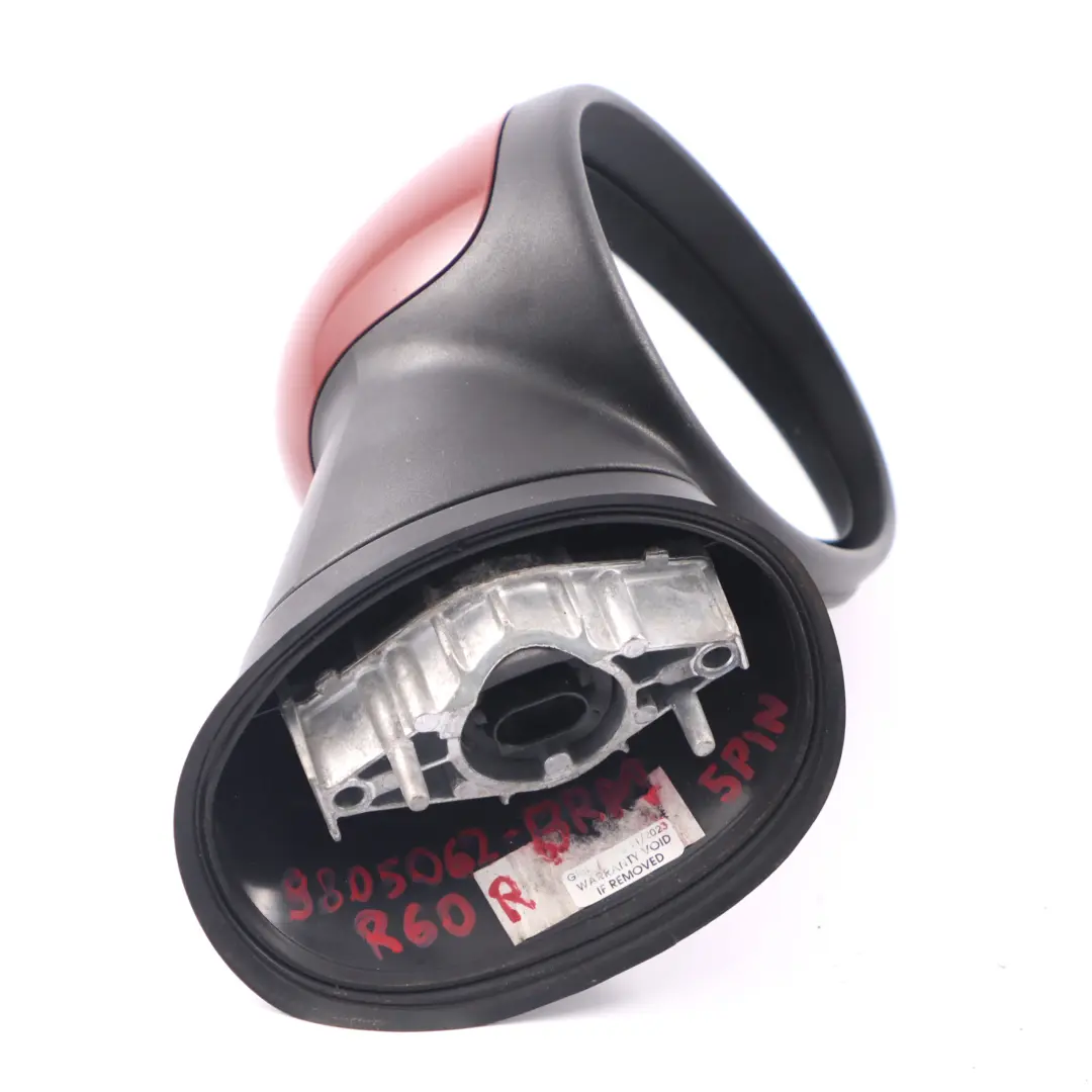 Mini Countyman R60 Wing Mirror Door Right O/S Heated 5 Pins Blazing Red - B63 - SKU rhd-9805062-BRM - Part number 9805062
