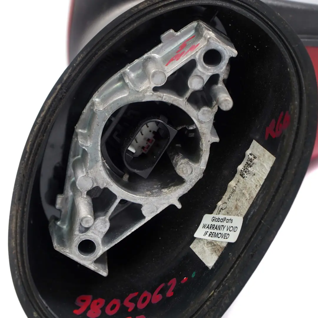 Door Wing Mirror Mini R60 Countyman R61 Paceman Heated Right 5 Pins O/S Red to with Part number 9805062 Door Wing Mirror Mini R60 Countyman R61 Paceman Heated Right 5 Pins O/S Red - SKU rhd-9805062-RED - Part number 9805062
