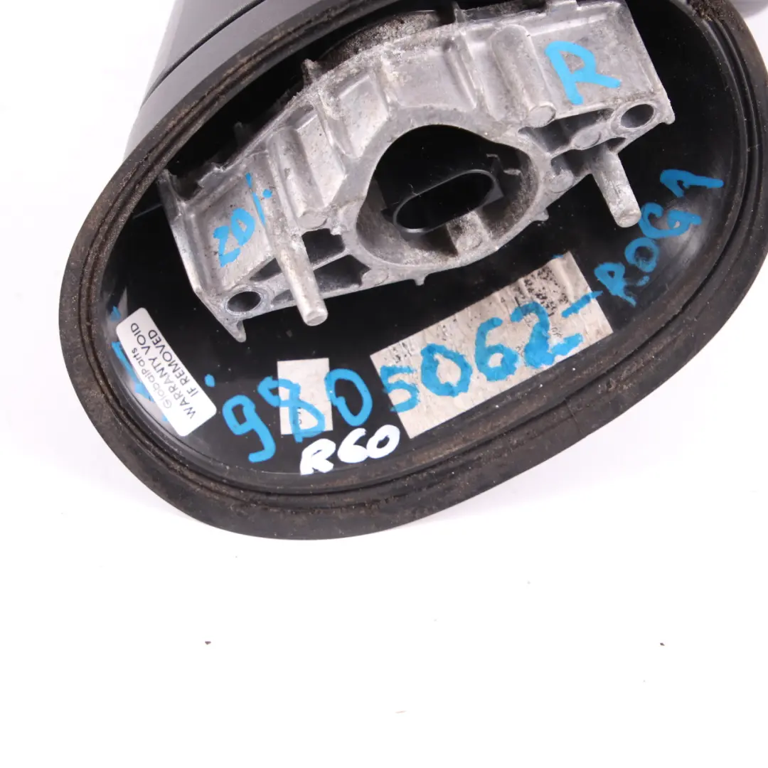 Wing Mirror Heated Right Door O/S Royal Grey Metallic A48 to Mini R60 with Part number 9805062 Mini R60 Wing Mirror Heated Right Door O/S Royal Grey Metallic A48 - SKU RHD-9805062-ROG1 - Part number 9805062