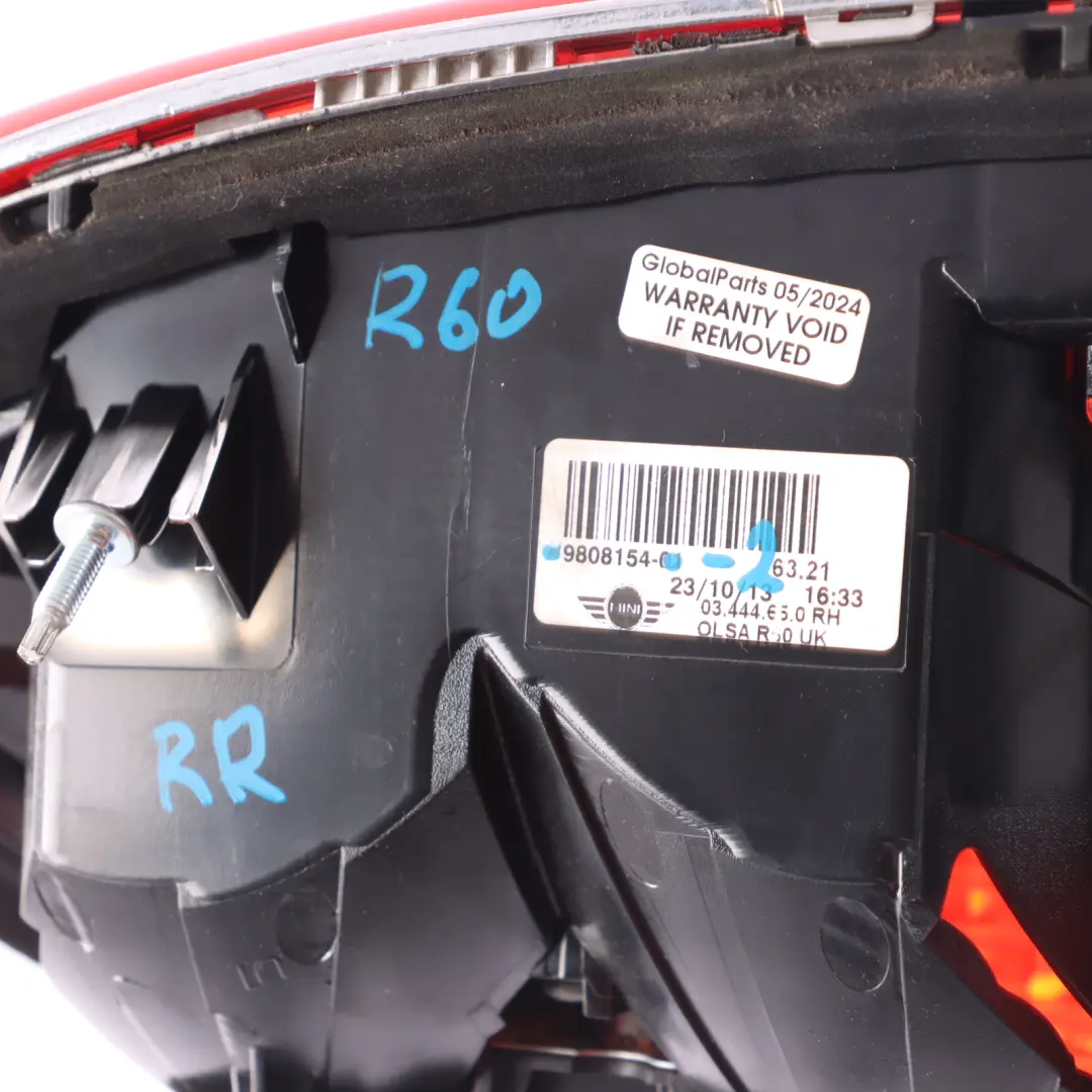 Side Tail Lamp Light Taillight Rear Right O/S to Mini Countryman R60 with Part number 9808154 Mini Countryman R60 Side Tail Lamp Light Taillight Rear Right O/S - SKU rhd-9808154-2 - Part number 9808154