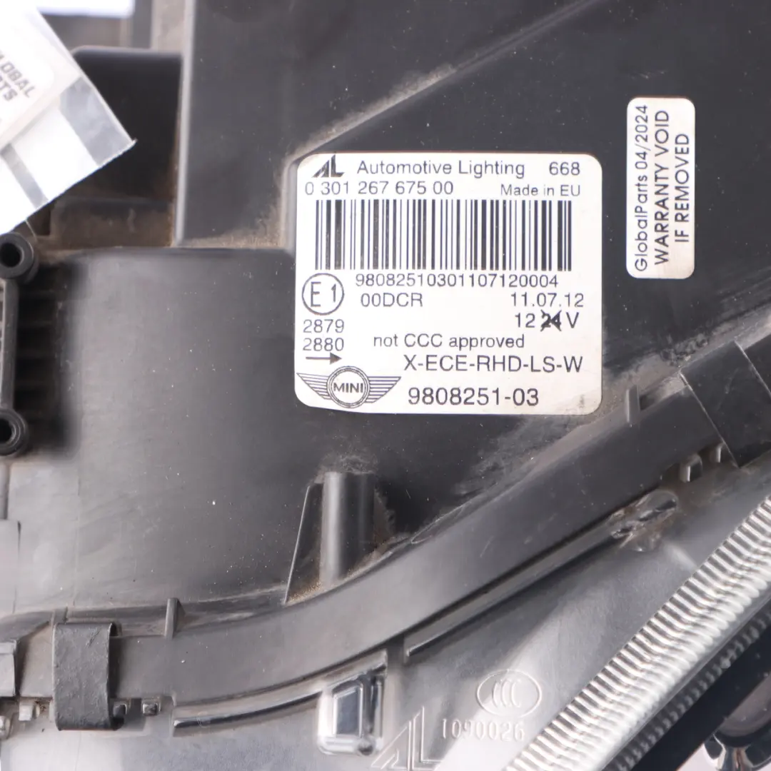 Mini Countryman Paceman R60 R61 Bi-Xenon Headlight Lamp Light Left N/S 9808251 - SKU rhd-9808263-2 - Part number 9808263