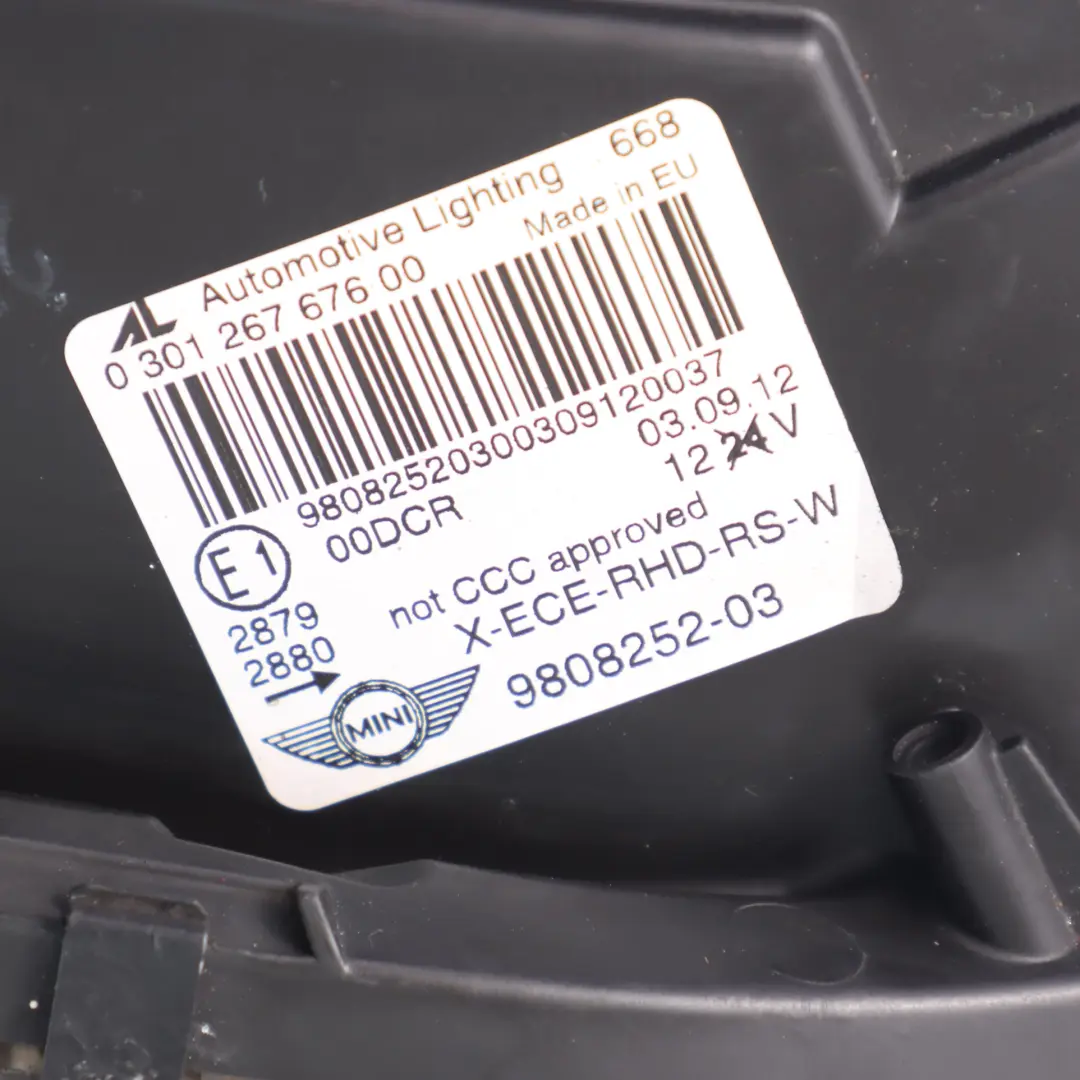 Bi-Xenon Headlight Lamp Light Right O/S 9808252 to Mini Countryman Paceman R60 R61 with Part number 9808264 Mini Countryman Paceman R60 R61 Bi-Xenon Headlight Lamp Light Right O/S 9808252 - SKU rhd-9808264-1 - Part number 9808264