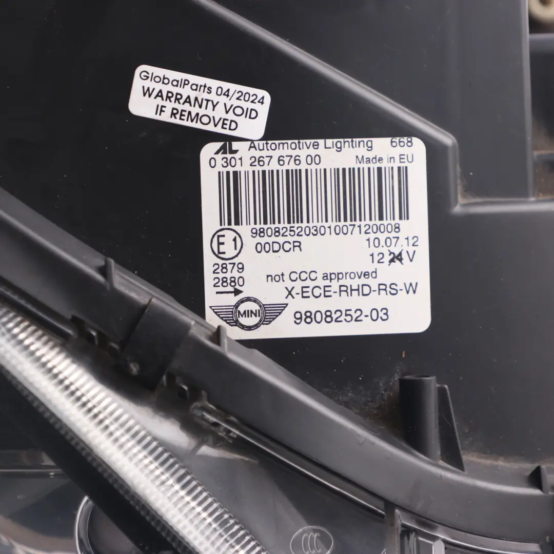 Bi-Xenon Headlight Lamp Light Right O/S 9808252 to Mini Countryman Paceman R60 R61 with Part number 9808264 Mini Countryman Paceman R60 R61 Bi-Xenon Headlight Lamp Light Right O/S 9808252 - SKU rhd-9808264-2 - Part number 9808264
