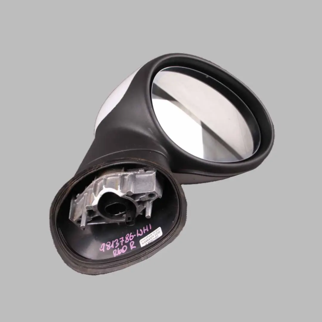 Wing Mirror Mini R60 R61 Heated Power Fold Auto Dip Door Right O/S Outside White to with Part number 9813786 Wing Mirror Mini R60 R61 Heated Power Fold Auto Dip Door Right O/S Outside White - SKU rhd-9813786-WHI - Part number 9813786