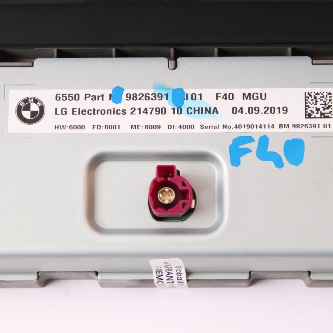  Display Screen BMW F40 Dashboard Central Information Control Unit 10,25" 9826391 - SKU rhd-9825933 - Part number 9825933