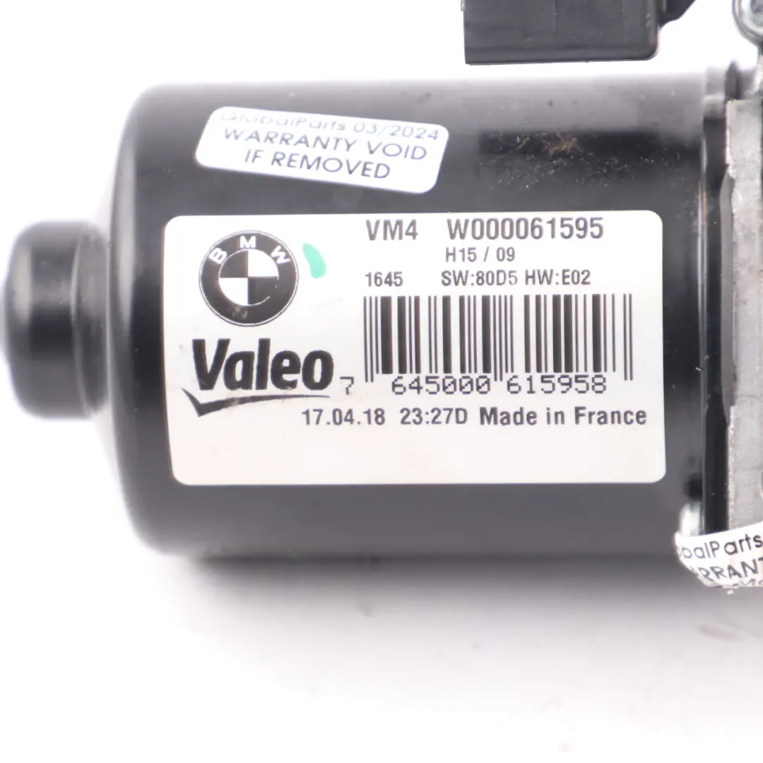 BMW G30 G31 Front Windscreen Windshield Wiper System Motor Drive Unit - SKU rhd-9851352-1 - Part number 9851352