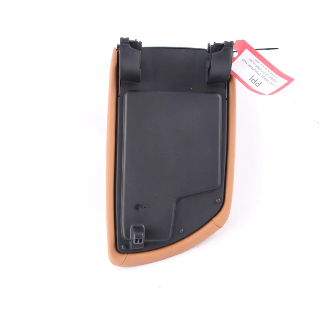 Centre Console Armrest BMW F20 F21 LCI Cover Panel Cognac Brown Leather to with Part number 9866961 Centre Console Armrest BMW F20 F21 LCI Cover Panel Cognac Brown Leather - SKU rhd-9866961 - Part number 9866961