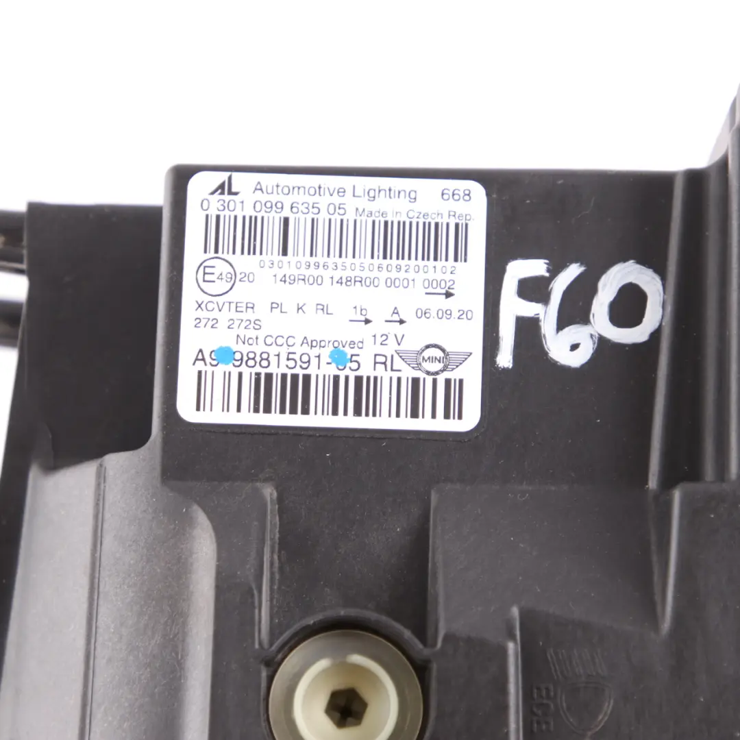 Headlight Headlamp MINI F60 Front Light Lamp Led AHL Left N/S to with Part number 9881591 Headlight Headlamp MINI F60 Front Light Lamp Led AHL Left N/S - SKU rhd-9881591 - Part number 9881591