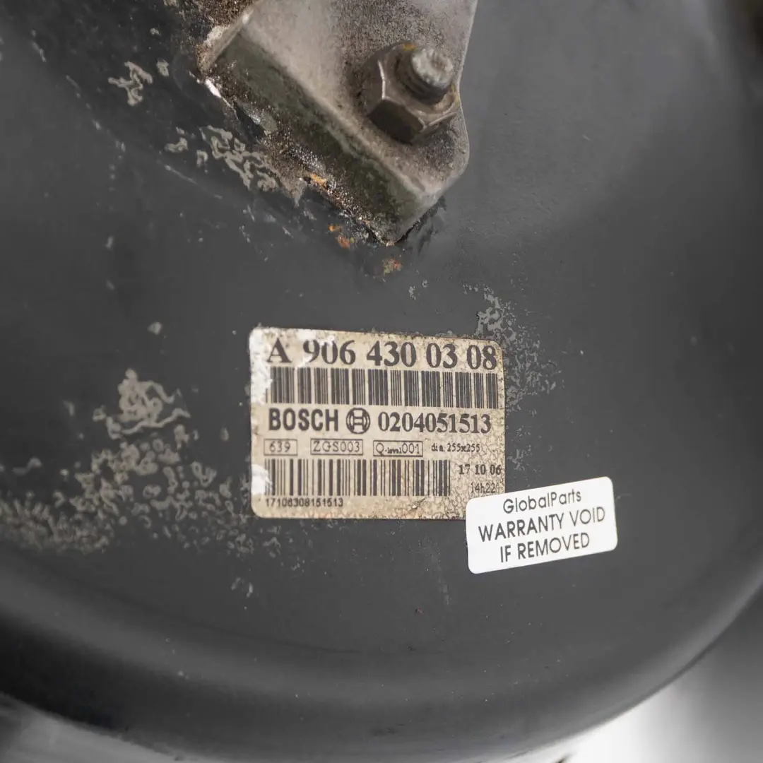  Mercedes-Benz Sprinter W906 Brake Booster Servo Master Cylinder A9064300308 - SKU rhd-A0004311927 - Part number A0004311927