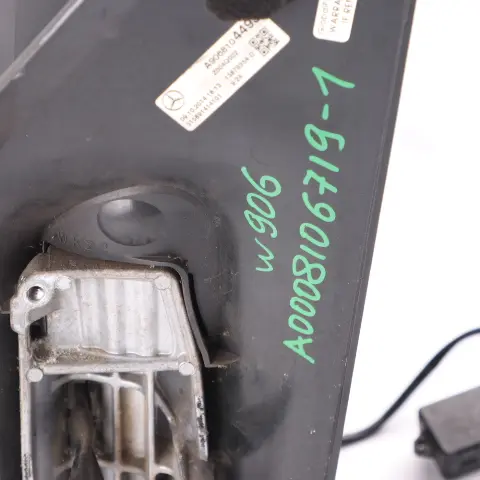 Wing Mirror Carrier Housing Right O/S Park Assist A9068107193 to Mercedes W906 with Part number A0008106719 Mercedes W906 Wing Mirror Carrier Housing Right O/S Park Assist A9068107193 - SKU rhd-A0008106719-1 - Part number A0008106719