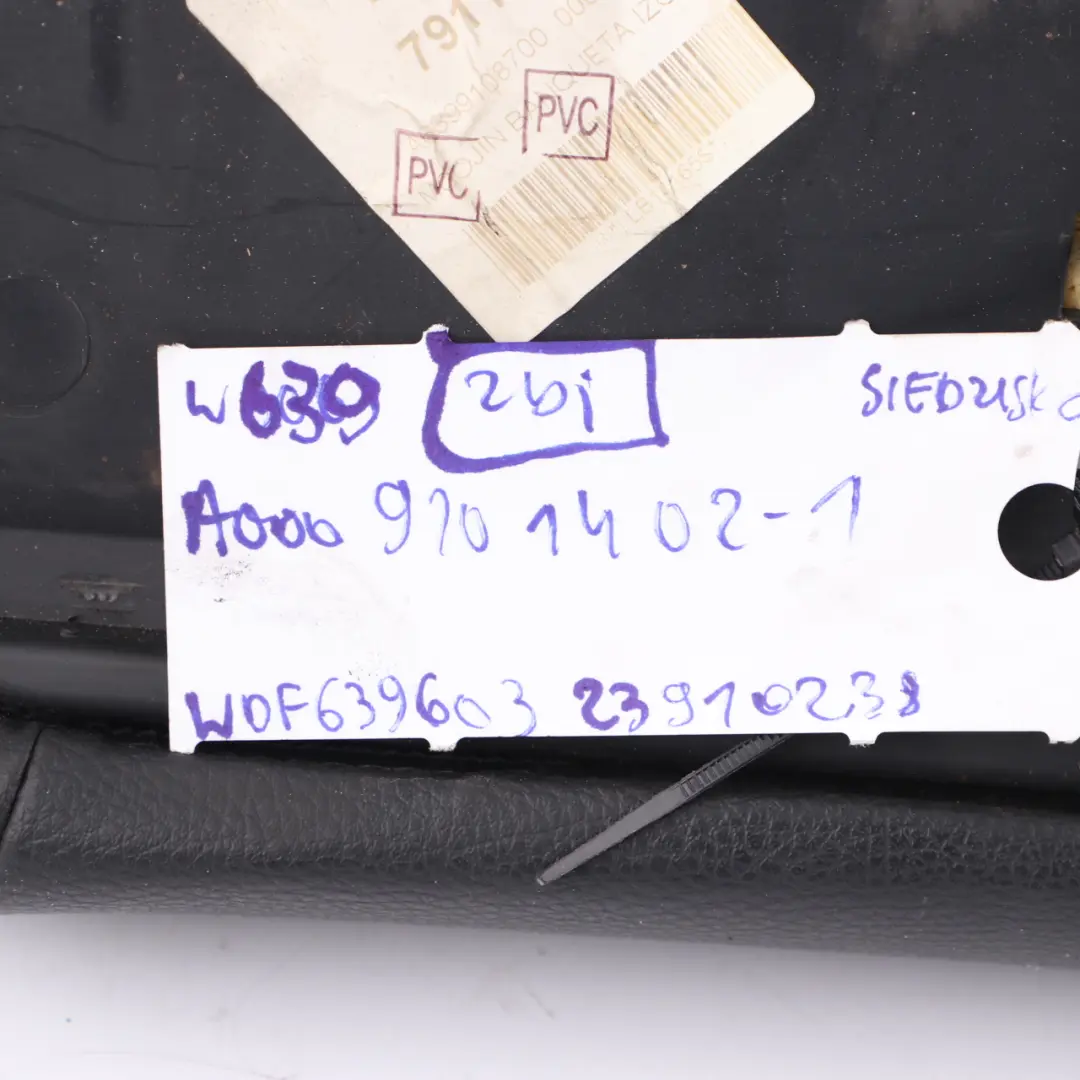 Front Seat Double Passenger Seat Imitation Leather Black to Mercedes Vito W639 with Part number A0009101402 Mercedes Vito W639 Front Seat Double Passenger Seat Imitation Leather Black - SKU rhd-A0009101402-1 - Part number A0009101402