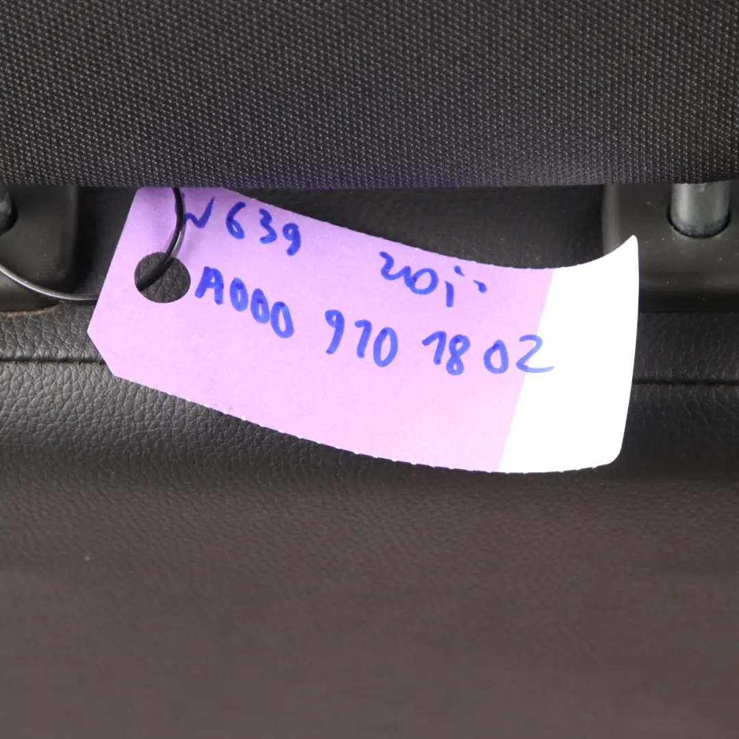  Front Seat Mercedes Vito W639 Left N/S Passenger Cloth Fabric Lima Black - SKU rhd-A0009101802 - Part number A0009101802