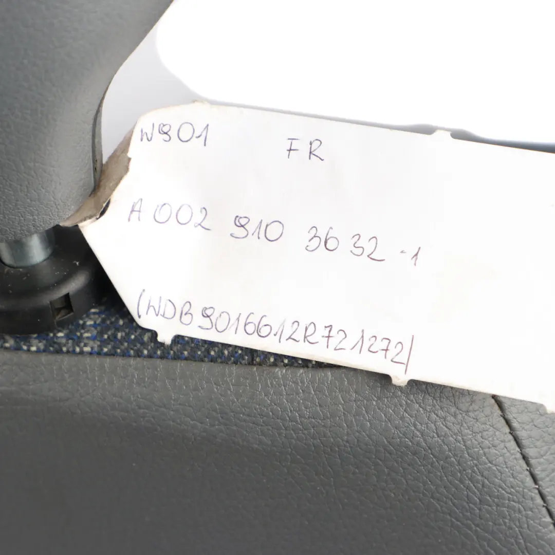 Front Seat Mercedes W901 Sprinter Single Right O/S Cloth Fabric Santos Black to with Part number A0029103632 Front Seat Mercedes W901 Sprinter Single Right O/S Cloth Fabric Santos Black - SKU rhd-A0029103632-1 - Part number A0029103632