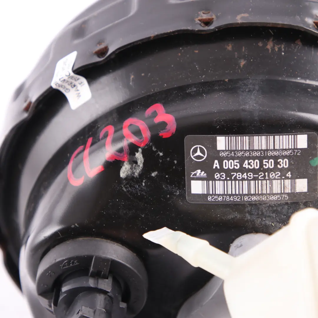Mercedes W203 C209 Brake Servo Master Cylinder Braking Booster - SKU rhd-A0054305030 - Part number A0054305030