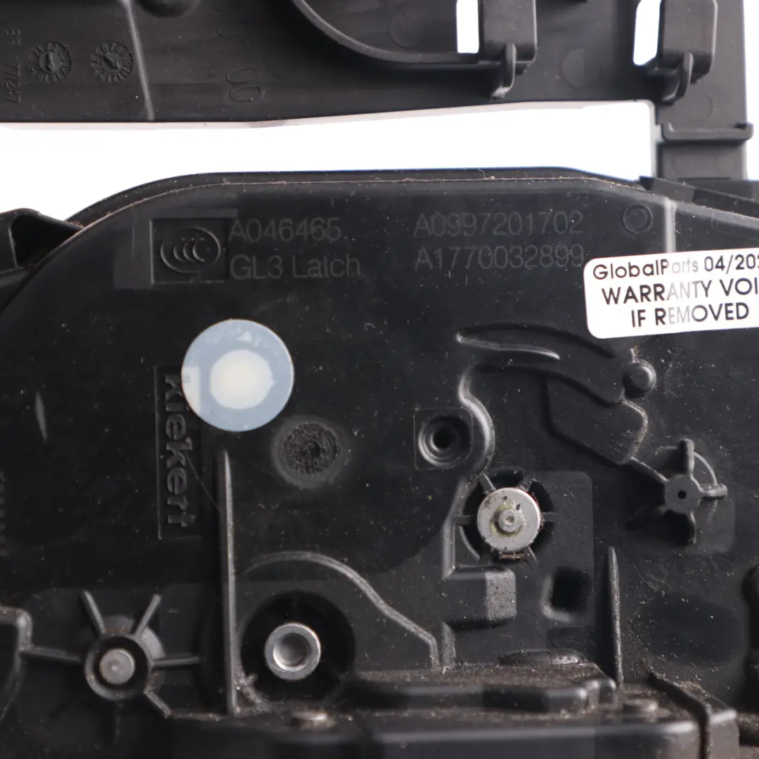 Door Lock Left N/S Actuator Latch Catch to Mercedes C118 W177 with Part number A0997201702 Mercedes C118 W177 Door Lock Left N/S Actuator Latch Catch - SKU rhd-A0997201702 - Part number A0997201702