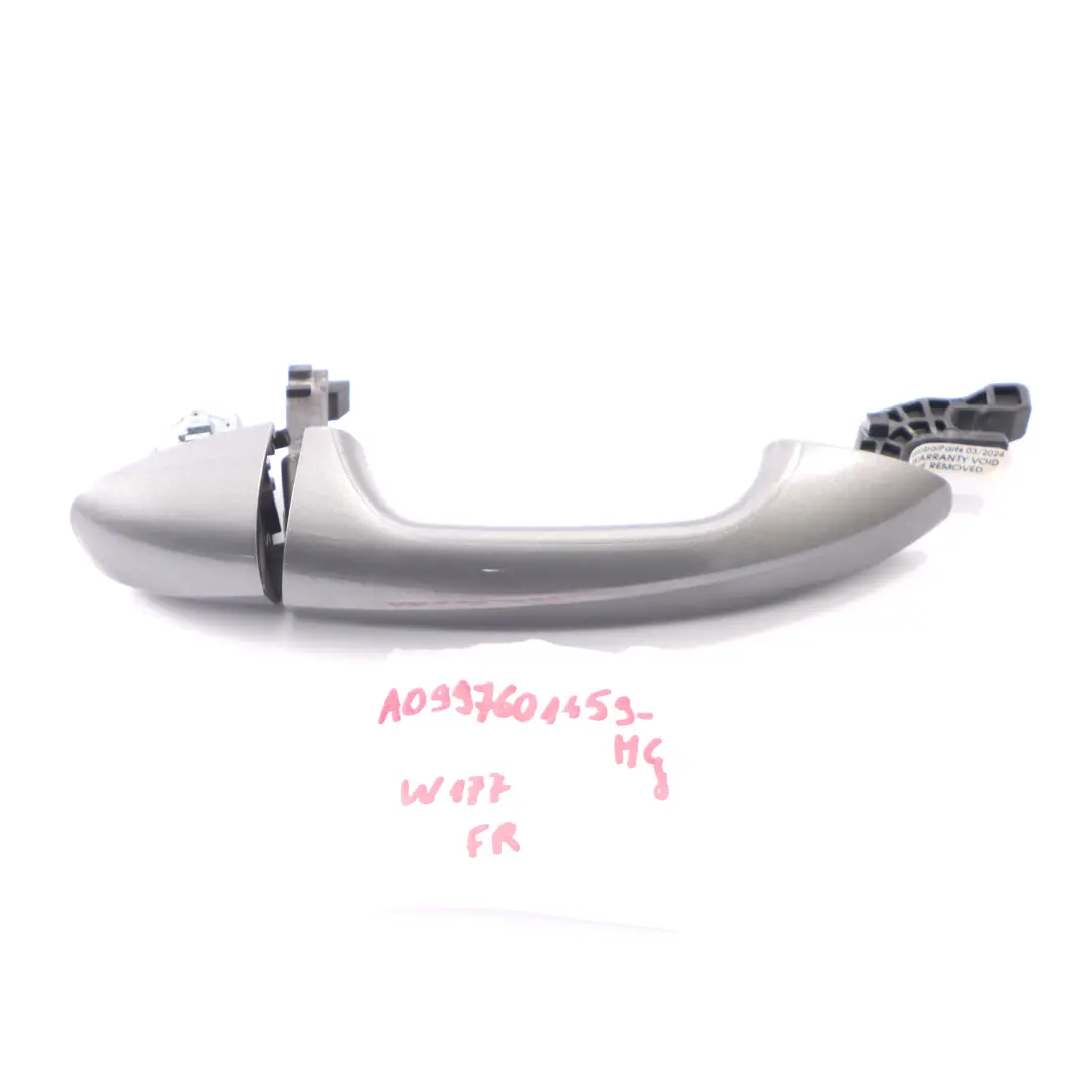 Door Handle Grab Outside Front Right O/S Mountain Grey 787 to Mercedes W177 with Part number A0997601459 Mercedes W177 Door Handle Grab Outside Front Right O/S Mountain Grey 787 - SKU rhd-A0997601459-MG - Part number A0997601459