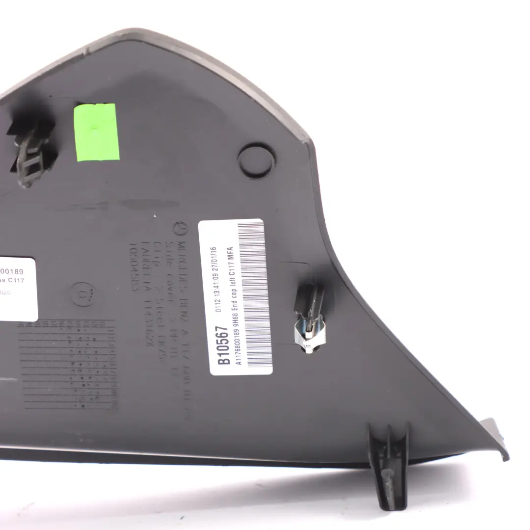 Mercedes CLA C117 Dashboard Side Cover Left N/S Panel Trim Black - SKU rhd-A1176800189 - Part number A1176800189