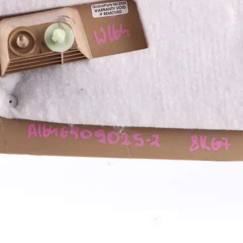 Pillar Cover Trim Front Lower Right O/S Buckskin to Mercedes ML W164 A with Part number A1646909025 Mercedes ML W164 A Pillar Cover Trim Front Lower Right O/S Buckskin - SKU rhd-A1646909025-2 - Part number A1646909025