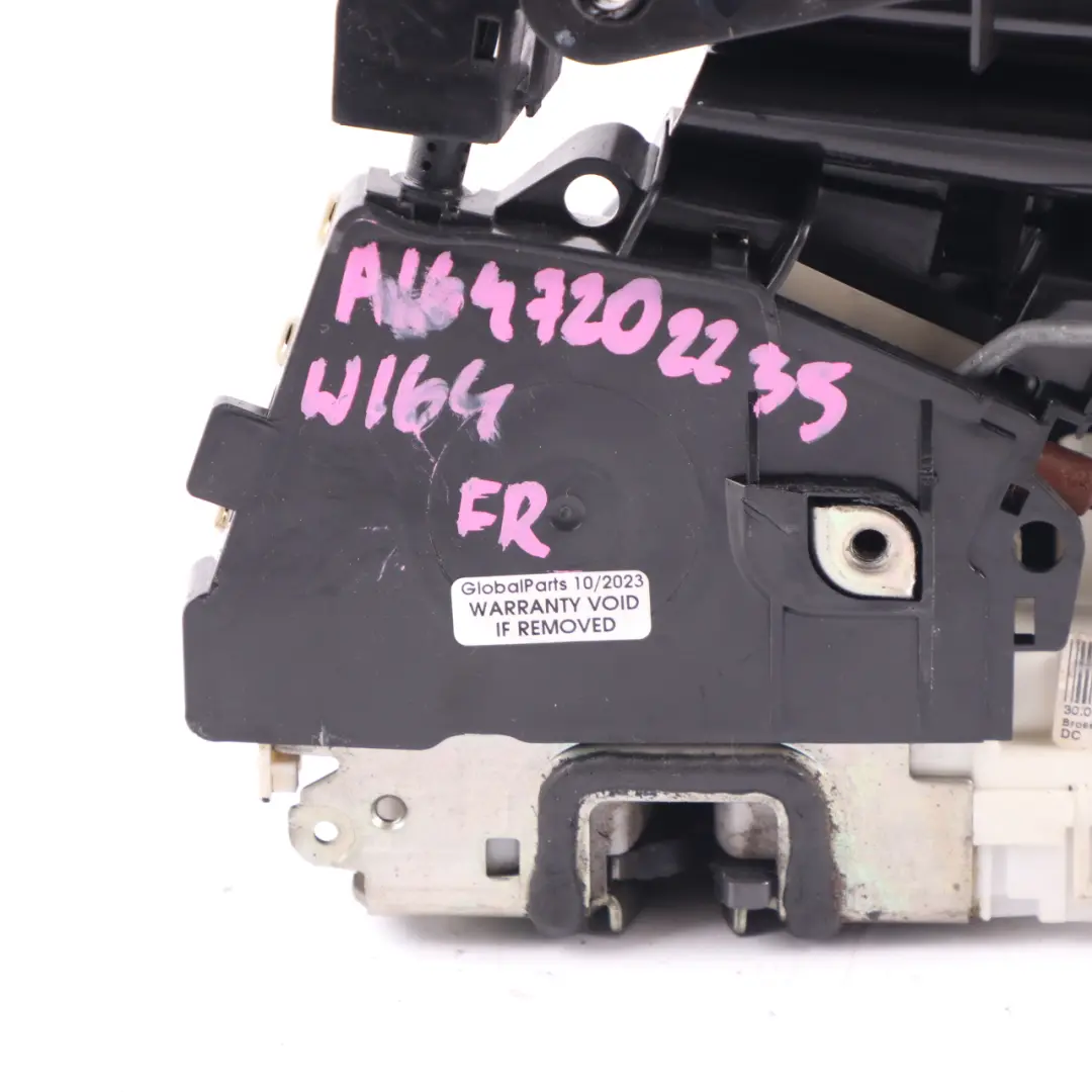 Door Lock Front Right O/S Latch Catch Mechanism A1647602434 to Mercedes ML W164 with Part number A1647202235 Mercedes ML W164 Door Lock Front Right O/S Latch Catch Mechanism A1647602434 - SKU rhd-A1647202235 - Part number A1647202235
