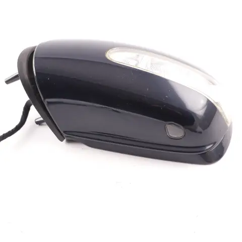 Mercedes ML W164 Wing Mirror Left N/S Power Fold Tanzanite Blue Metallic - 359 - SKU rhd-A1648100593-TB - Part number A1648100593