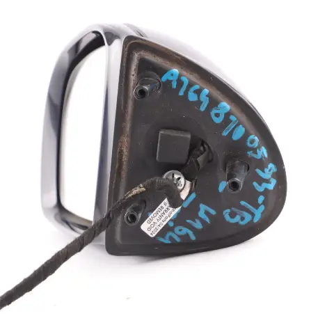Mercedes ML W164 Wing Mirror Left N/S Power Fold Tanzanite Blue Metallic - 359 - SKU rhd-A1648100593-TB - Part number A1648100593
