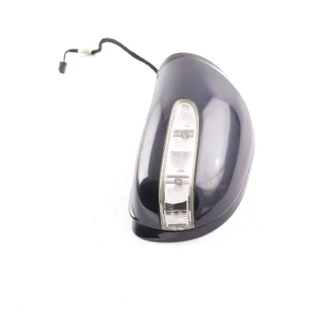 Mercedes ML W164 Wing Mirror Left N/S Power Fold Tanzanite Blue Metallic - 359 - SKU rhd-A1648100593-TB - Part number A1648100593