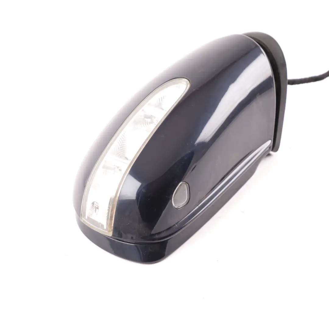 Wing Mirror Right O/S Power Fold Tanzanite Blue Metallic - 359 to Mercedes ML W164 with Part number A1648100693 Mercedes ML W164 Wing Mirror Right O/S Power Fold Tanzanite Blue Metallic - 359 - SKU rhd-A1648100693-TB - Part number A1648100693