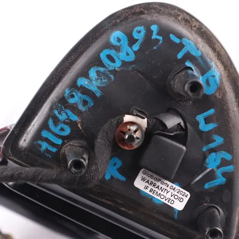 Wing Mirror Door Right O/S Tanzanite Blue Metallic - 359 to Mercedes ML W164 with Part number A1648100893 Mercedes ML W164 Wing Mirror Door Right O/S Tanzanite Blue Metallic - 359 - SKU rhd-A1648100893-TB - Part number A1648100893