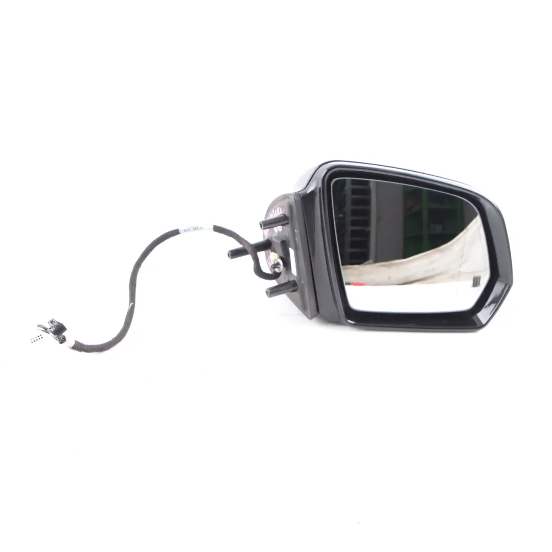 Mercedes ML W164 Wing Mirror Right O/S Power Fold Obsidian Black Metallic - 197 - SKU rhd-A1648103693-OB - Part number A1648103693