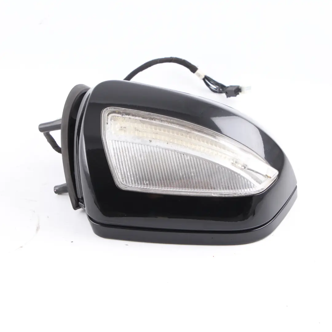 Mercedes ML W164 Wing Mirror Right O/S Power Fold Obsidian Black Metallic - 197 - SKU rhd-A1648103693-OB - Part number A1648103693