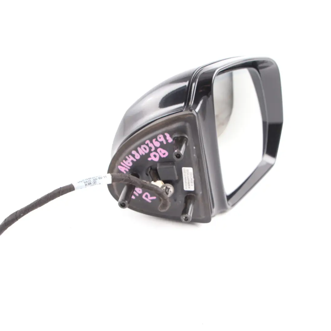 Wing Mirror Right O/S Power Fold Obsidian Black Metallic - 197 to Mercedes ML W164 with Part number A1648103693 Mercedes ML W164 Wing Mirror Right O/S Power Fold Obsidian Black Metallic - 197 - SKU rhd-A1648103693-OB - Part number A1648103693