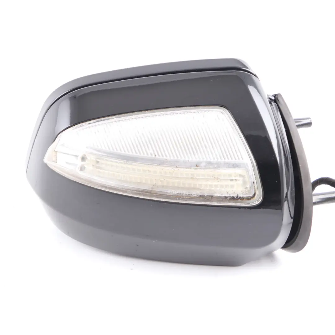 Mercedes ML W164 Wing Mirror Right O/S Power Fold Obsidian Black Metallic - 197 - SKU rhd-A1648103693-OB - Part number A1648103693