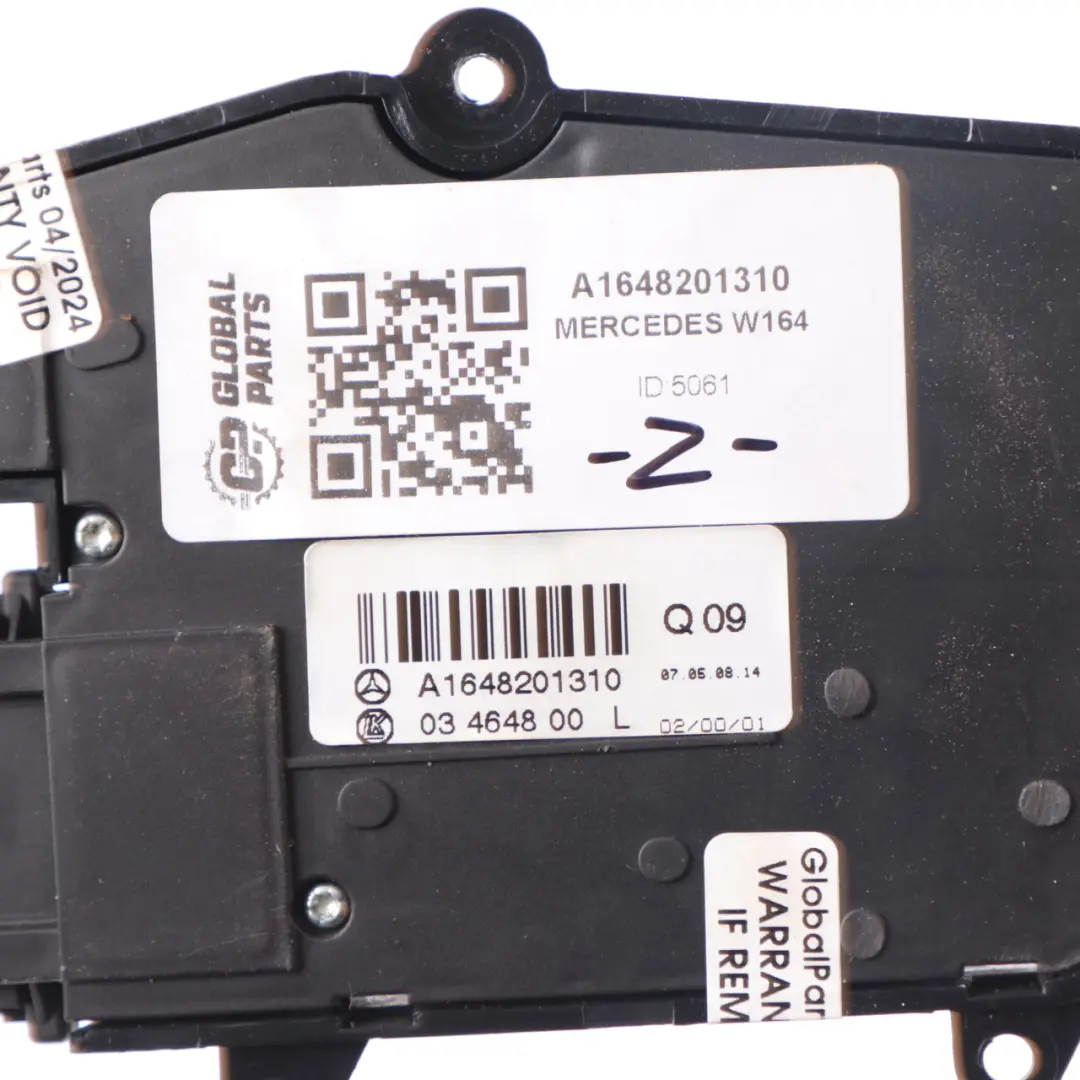 Control Unit Switch Front Left N/S Seat to Mercedes W164 with Part number A1648201310 Mercedes W164 Control Unit Switch Front Left N/S Seat - SKU rhd-A1648201310 - Part number A1648201310