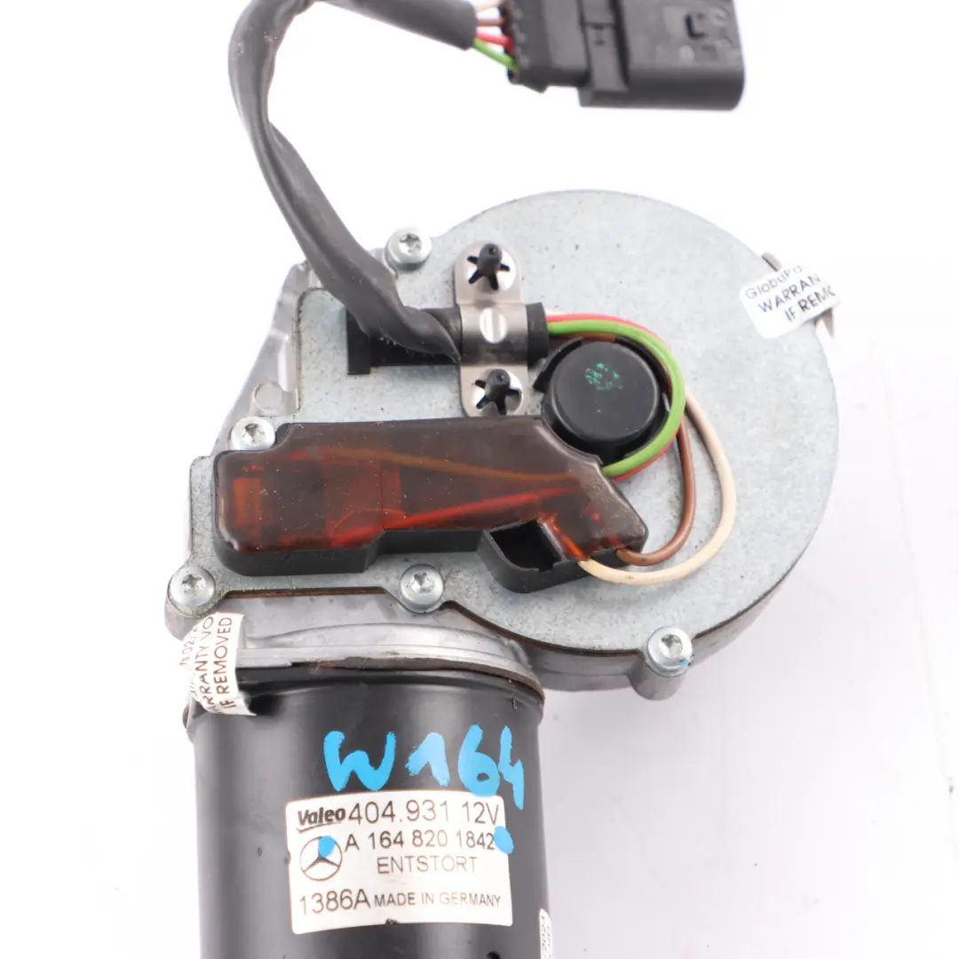 Mercedes W164 Front Wiper Motor Wiper Arm Drive Module 1386A 12V - SKU rhd-A1648201842 - Part number A1648201842