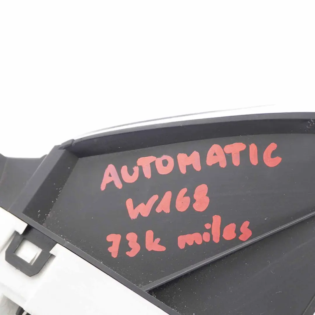 Speedo Clocks Mercedes W168 Petrol Instrument Cluster Automatic to with Part number A1685404211 Speedo Clocks Mercedes W168 Petrol Instrument Cluster Automatic - SKU rhd-A1685404211 - Part number A1685404211