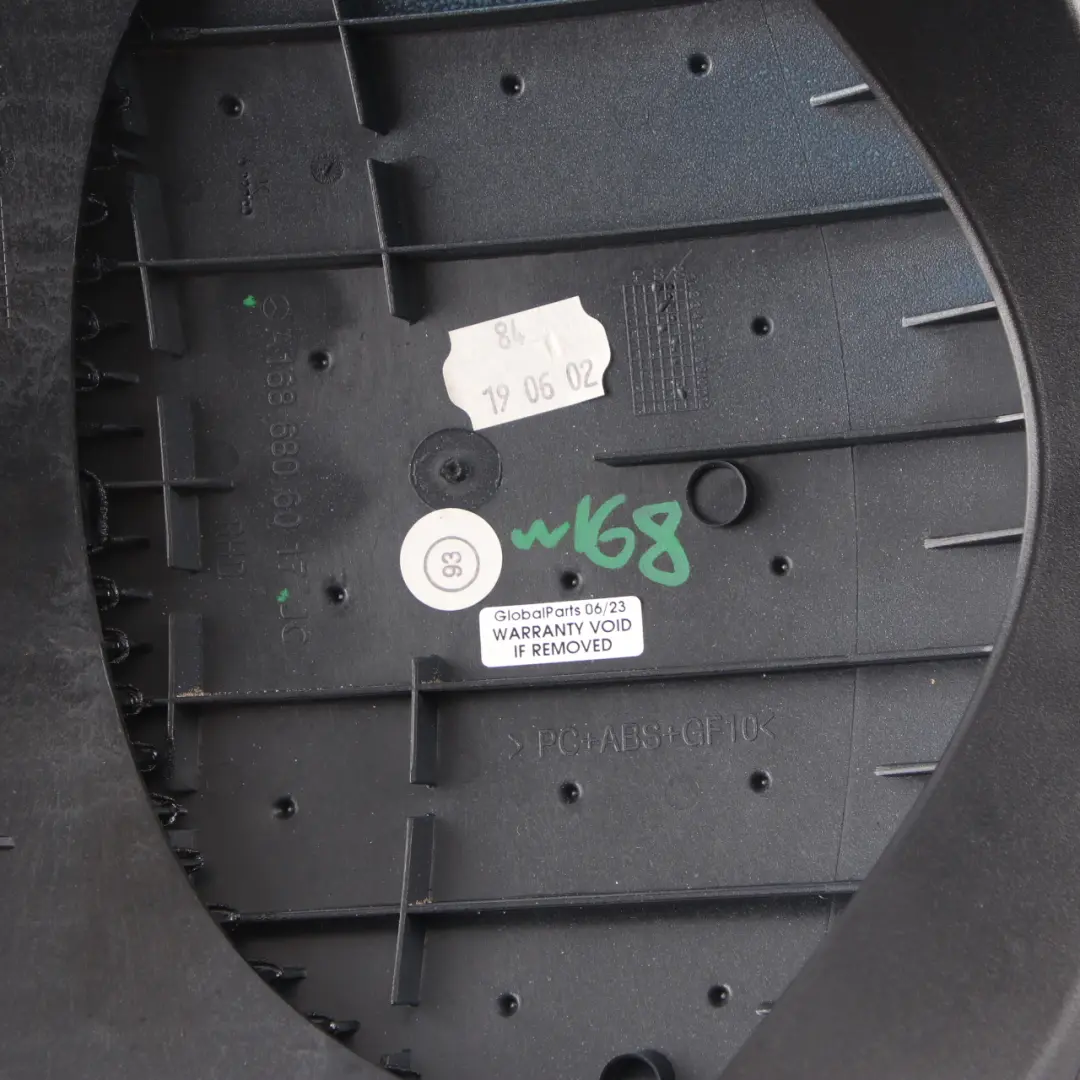 Dashboard Top Trim Upper Dash Panel Cover Black to Mercedes W168 with Part number A1686806017 Mercedes W168 Dashboard Top Trim Upper Dash Panel Cover Black - SKU rhd-A1686806017 - Part number A1686806017