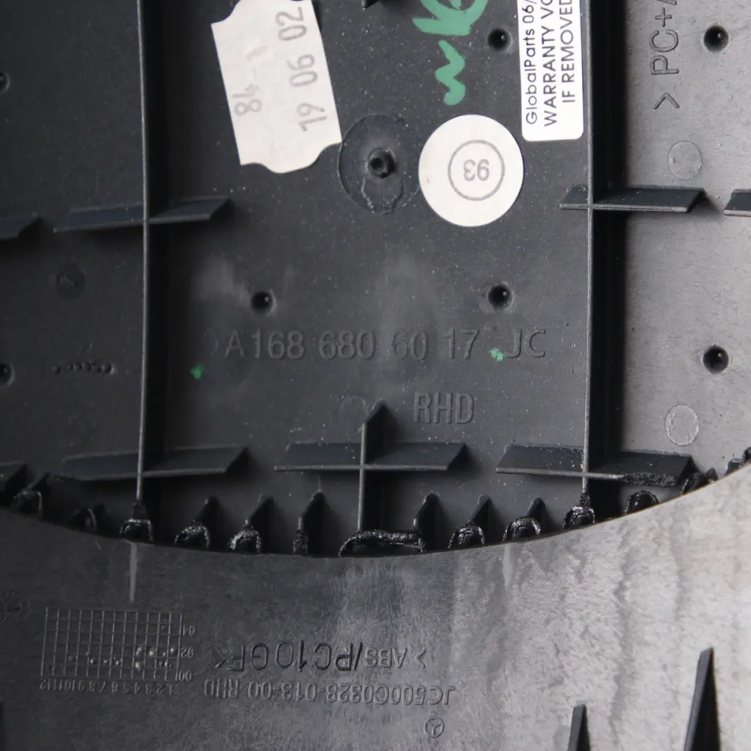 Dashboard Top Trim Upper Dash Panel Cover Black to Mercedes W168 with Part number A1686806017 Mercedes W168 Dashboard Top Trim Upper Dash Panel Cover Black - SKU rhd-A1686806017 - Part number A1686806017