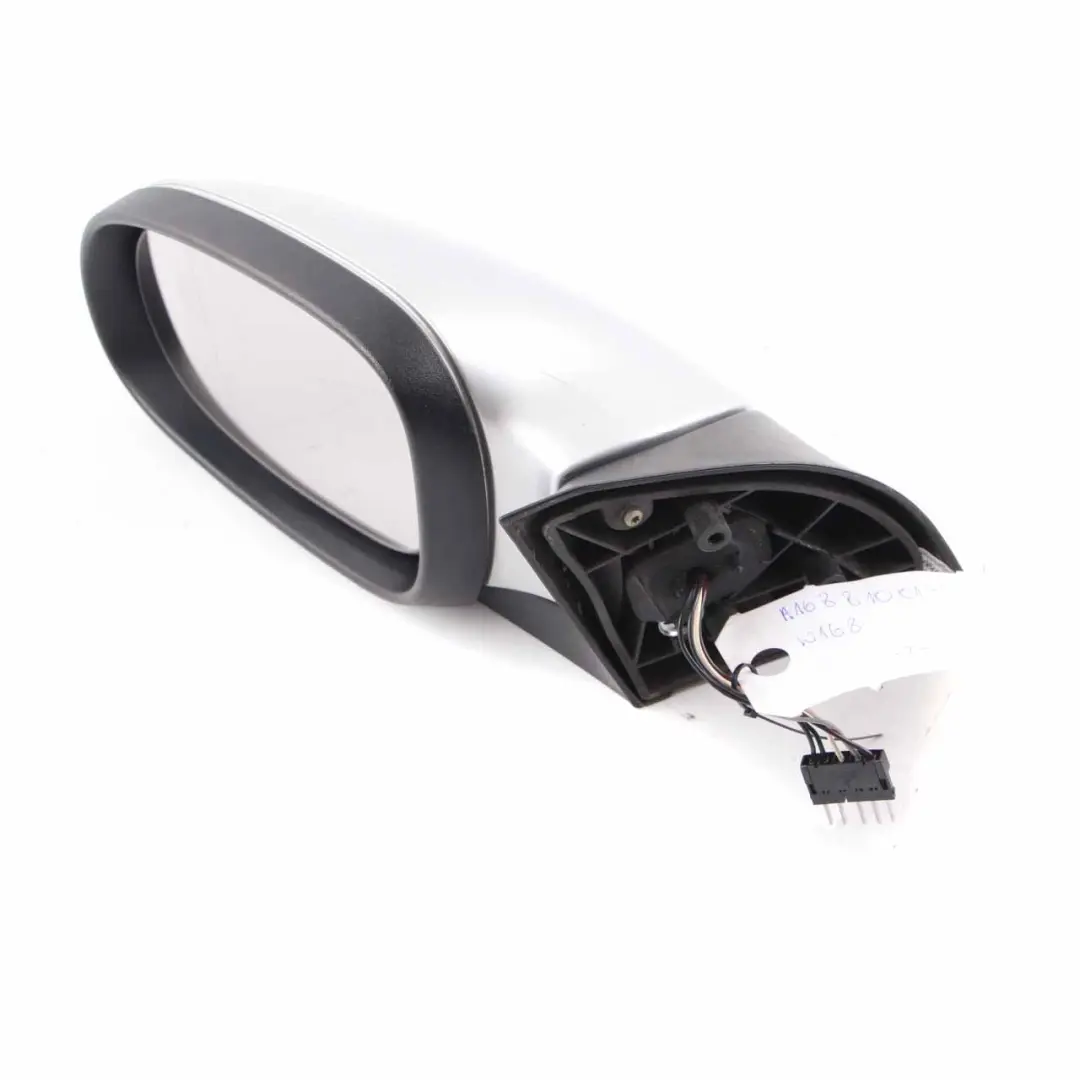 Wing Mirror Door Left N/S Outside Polar Silver Metallic - 761 to Mercedes W168 with Part number A1688100176 Mercedes W168 Wing Mirror Door Left N/S Outside Polar Silver Metallic - 761 - SKU rhd-A1688100176-PLS - Part number A1688100176