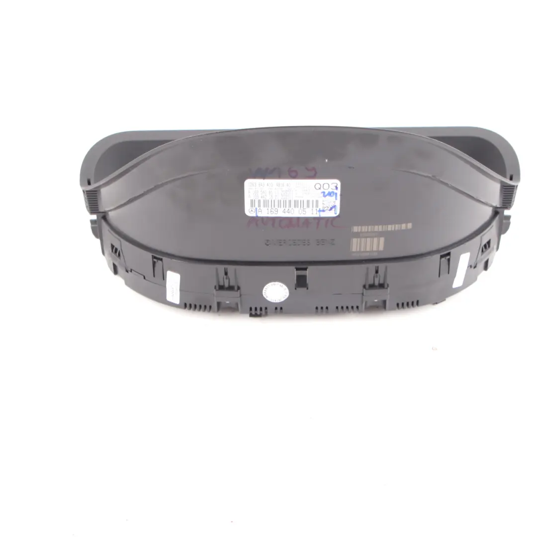 Instrument Cluster Speedo Clocks Automatic to Mercedes W169 with Part number A1694400511 Mercedes W169 Instrument Cluster Speedo Clocks Automatic - SKU rhd-A1694400511-1 - Part number A1694400511