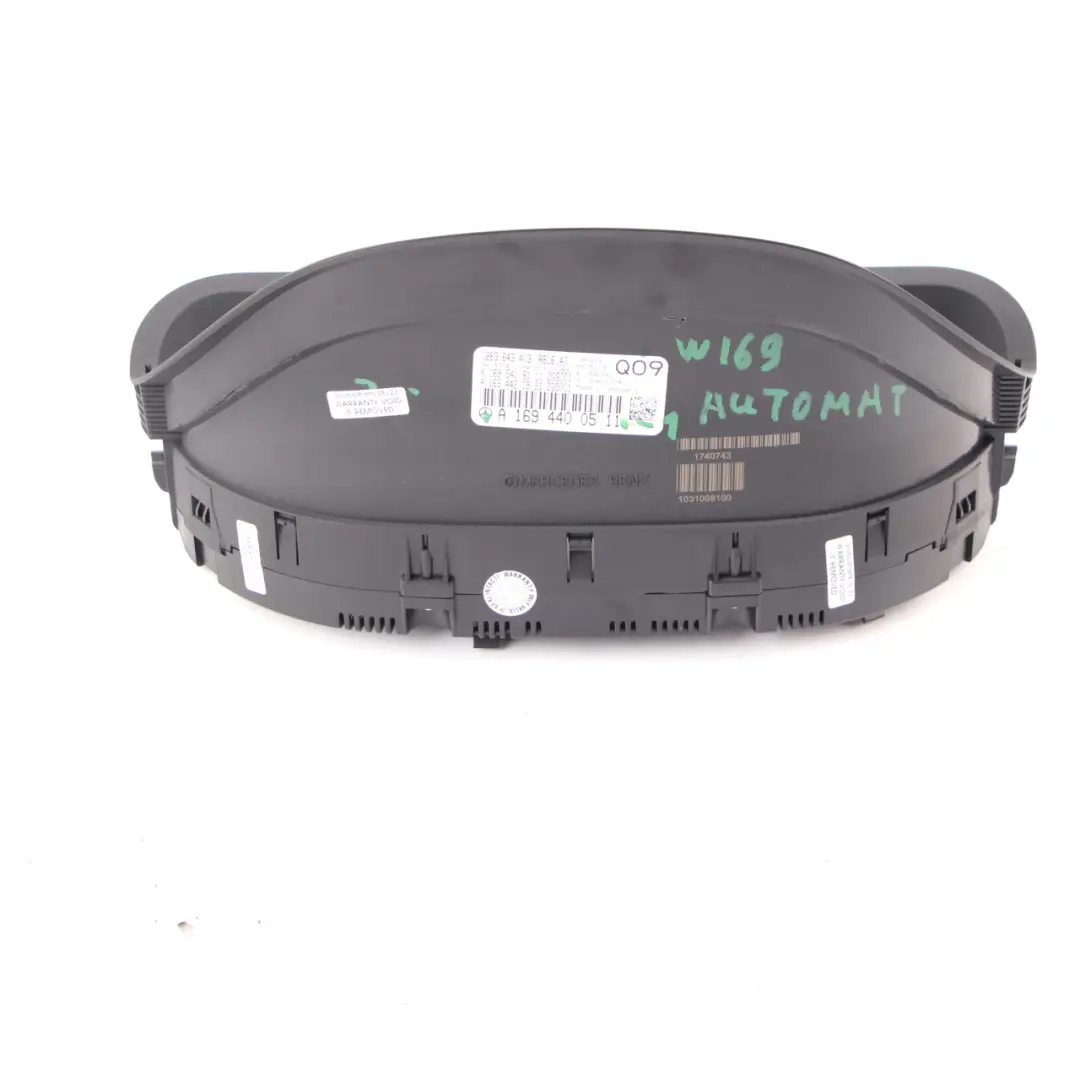 Mercedes W169 Instrument Cluster Speedo Clocks Manual - SKU rhd-A1694400511 - Part number A1694400511