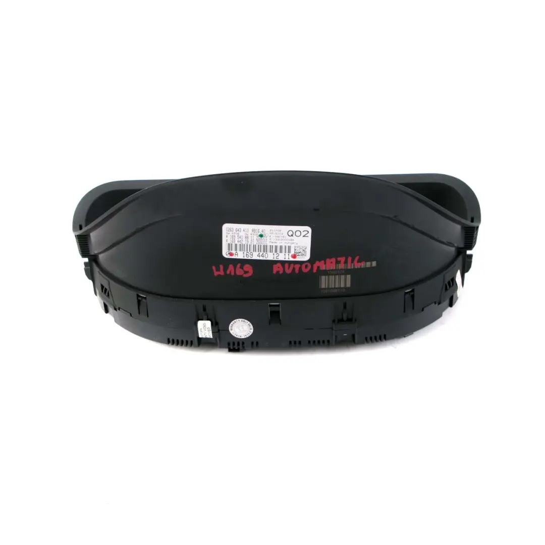  Mercedes-Benz W169 Diesel Instrument Cluster Speedo Clocks Automatic - SKU rhd-A1694401211 - Part number A1694401211