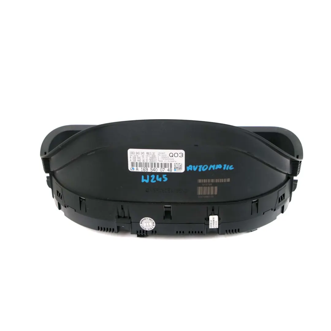 Mercedes-Benz B W245 Instrument Cluster Speedo Clocks Automatic to with Part number A1695400748 Mercedes-Benz B W245 Instrument Cluster Speedo Clocks Automatic - SKU rhd-A1695400748 - Part number A1695400748