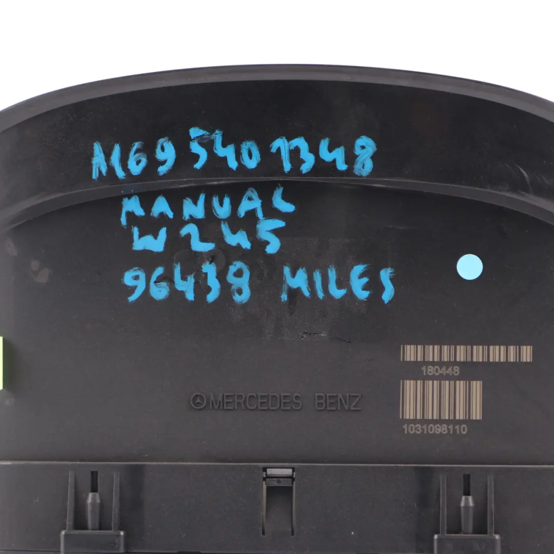 Instrument Cluster Speedo Clocks Meter Manual to Mercedes W245 Diesel with Part number A1695401348 Mercedes W245 Diesel Instrument Cluster Speedo Clocks Meter Manual - SKU rhd-A1695401348-1 - Part number A1695401348