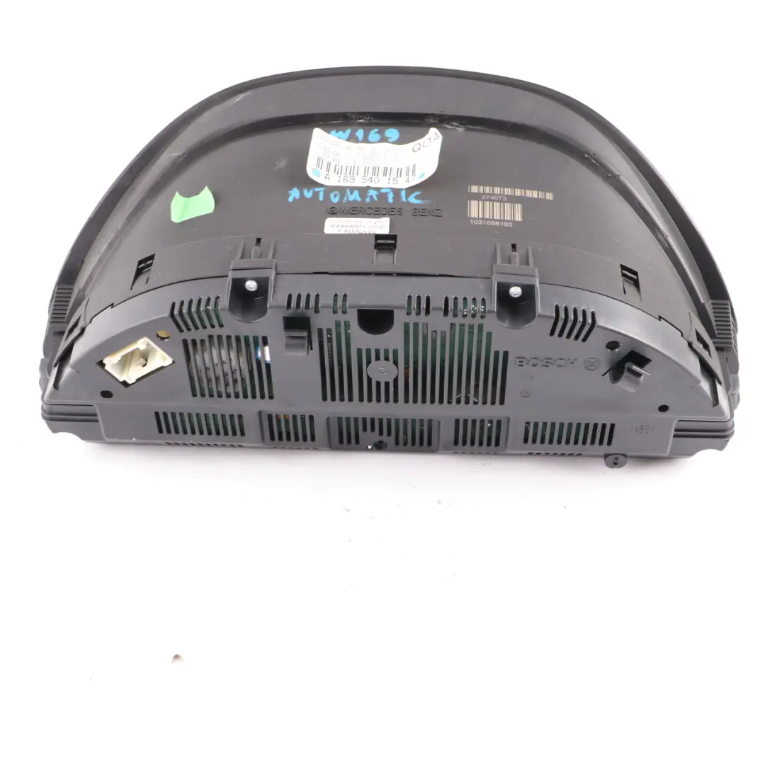 Instrument Cluster Speedo Clocks MPH Automatic to Mercedes W169 Petrol with Part number A1695401547 Mercedes W169 Petrol Instrument Cluster Speedo Clocks MPH Automatic - SKU rhd-A1695401547 - Part number A1695401547