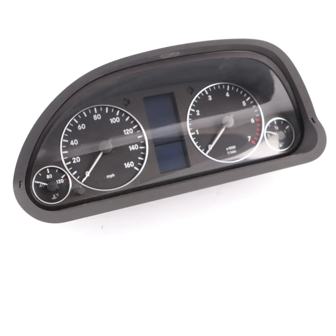 Instrument Cluster Speedo Clocks MPH Automatic to Mercedes W169 Petrol with Part number A1695401547 Mercedes W169 Petrol Instrument Cluster Speedo Clocks MPH Automatic - SKU rhd-A1695401547 - Part number A1695401547