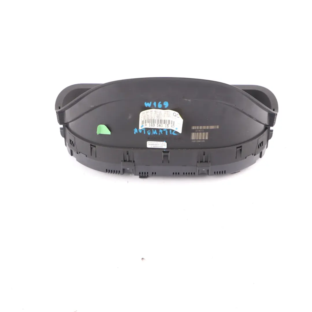 Instrument Cluster Speedo Clocks MPH Automatic to Mercedes W169 Petrol with Part number A1695401547 Mercedes W169 Petrol Instrument Cluster Speedo Clocks MPH Automatic - SKU rhd-A1695401547 - Part number A1695401547