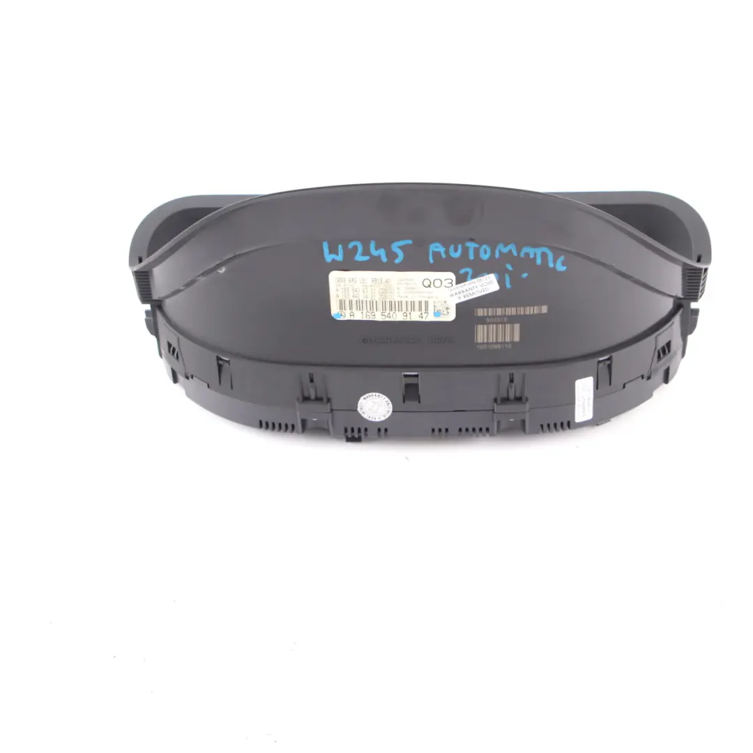 Mercedes W245 Diesel Instrument Cluster Speedo Clocks Automatic - SKU rhd-A1695409147 - Part number A1695409147