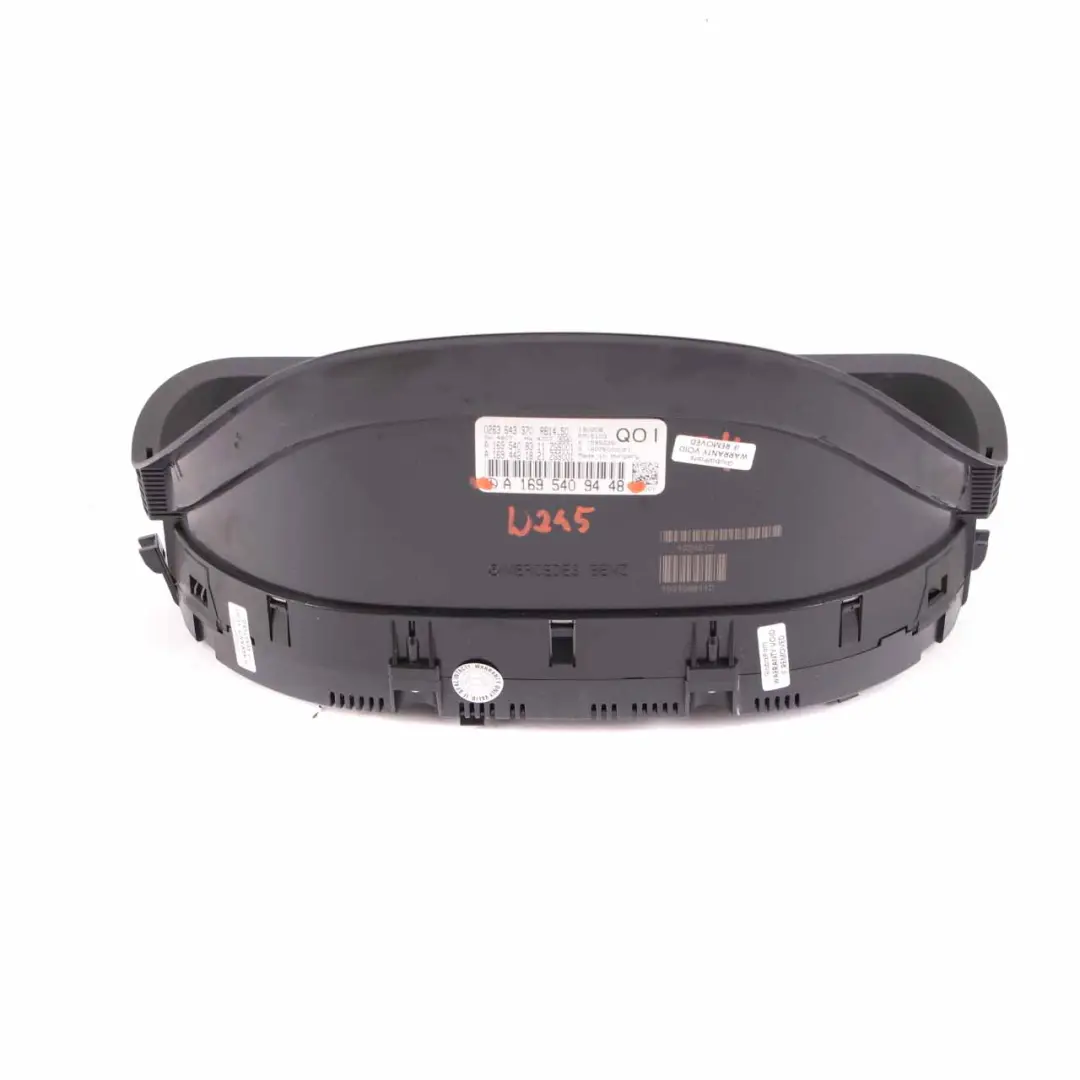  Instrument Cluster Mercedes W245 Petrol Speedo Clocks Automatic - SKU rhd-A1695409448-1 - Part number A1695409448