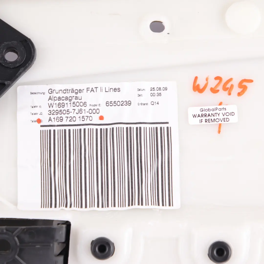 Mercedes W169 W245 Door Card Front Left N/S Trim Panel Cloth Fabric Grey - SKU rhd-A1697201570 - Part number A1697201570